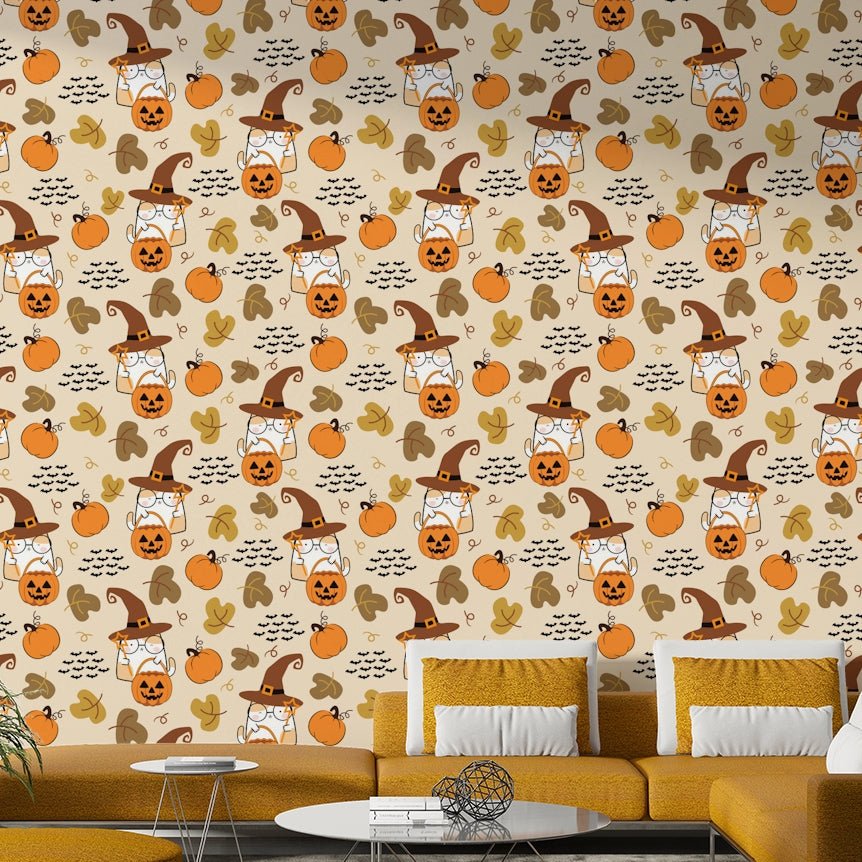 Cute Halloween pleasant wall mural