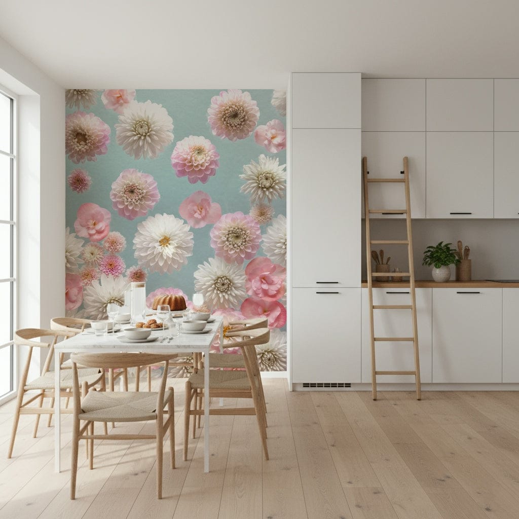 Airy floral pattern, beautiful blossoms, graceful movement, amazing home decor.