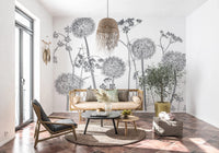 Dancing Wildflowers Wall Mural