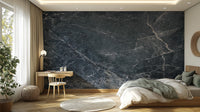 Deep blue marble wallpaper mural texture

