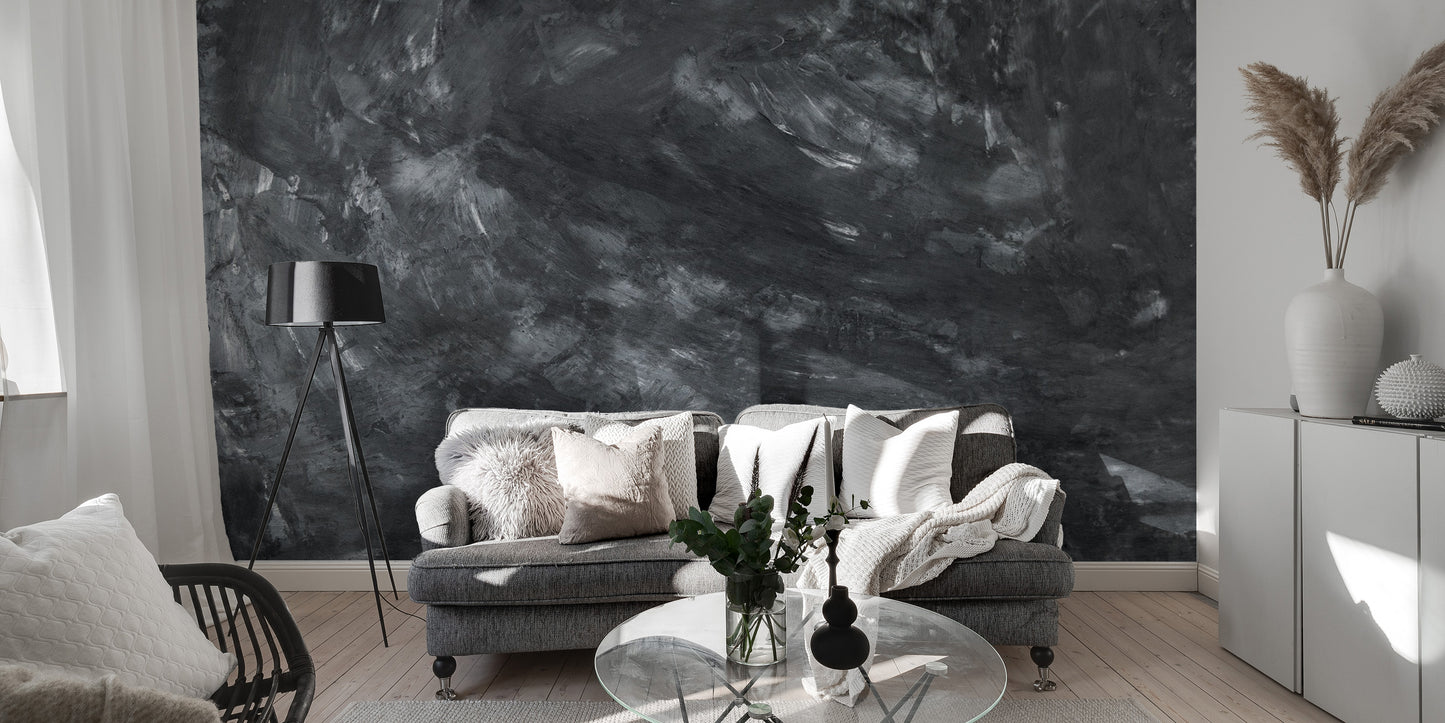 Dark Concrete Wallpaper Mural - Giffywalls