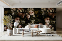 A tasteful baroque wall mural design.