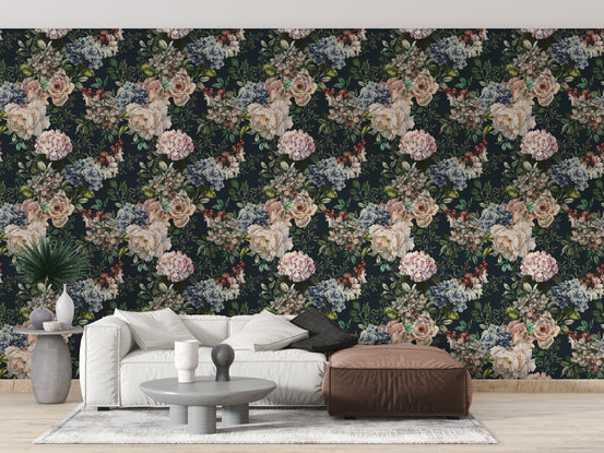 Artistic Dark Watercolor Wall Accent