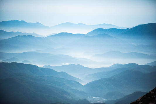 Blue Mountains Ombre Wallpaper Wandbild