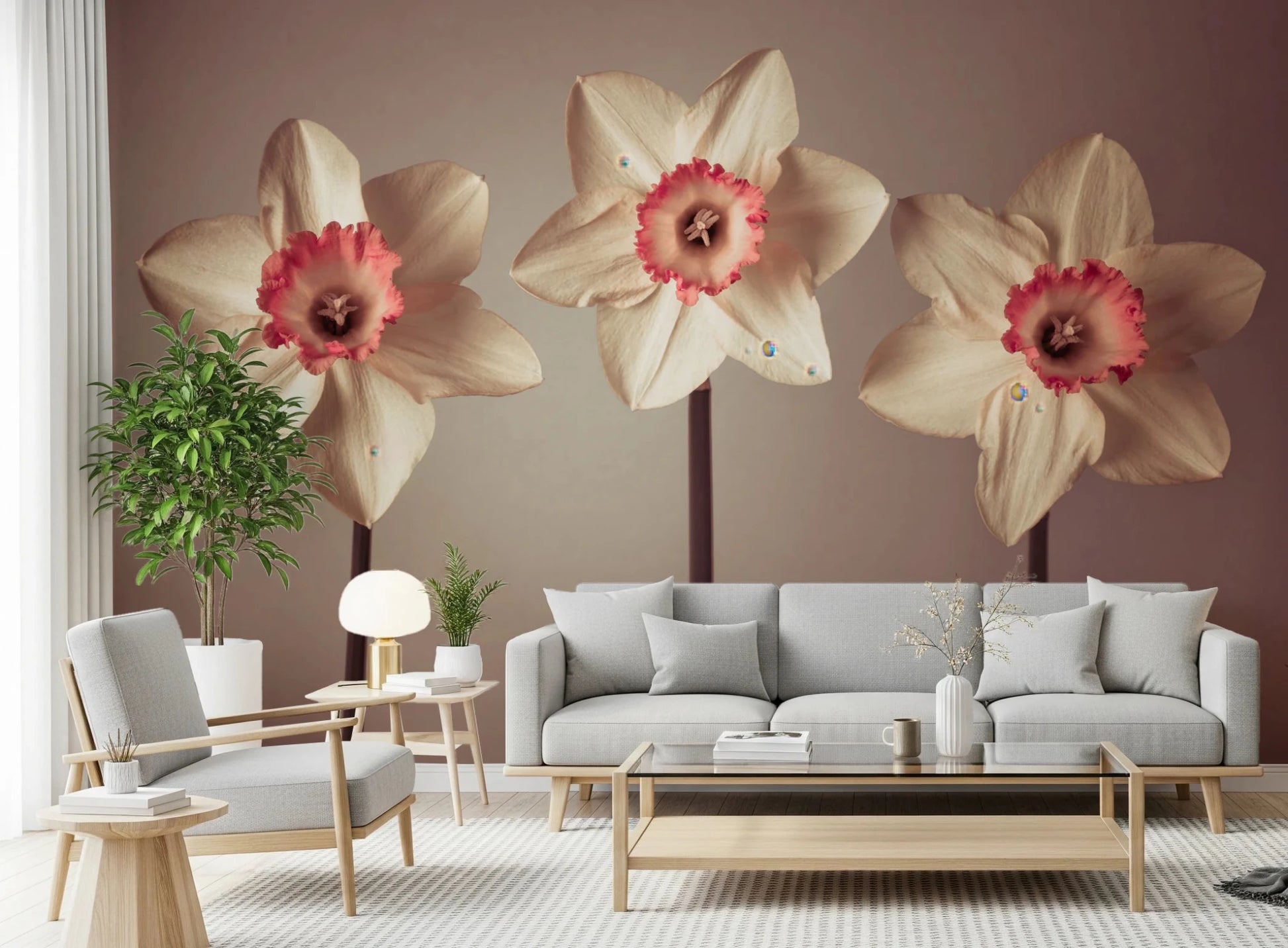 Dazzling Daffodils Wall Mural