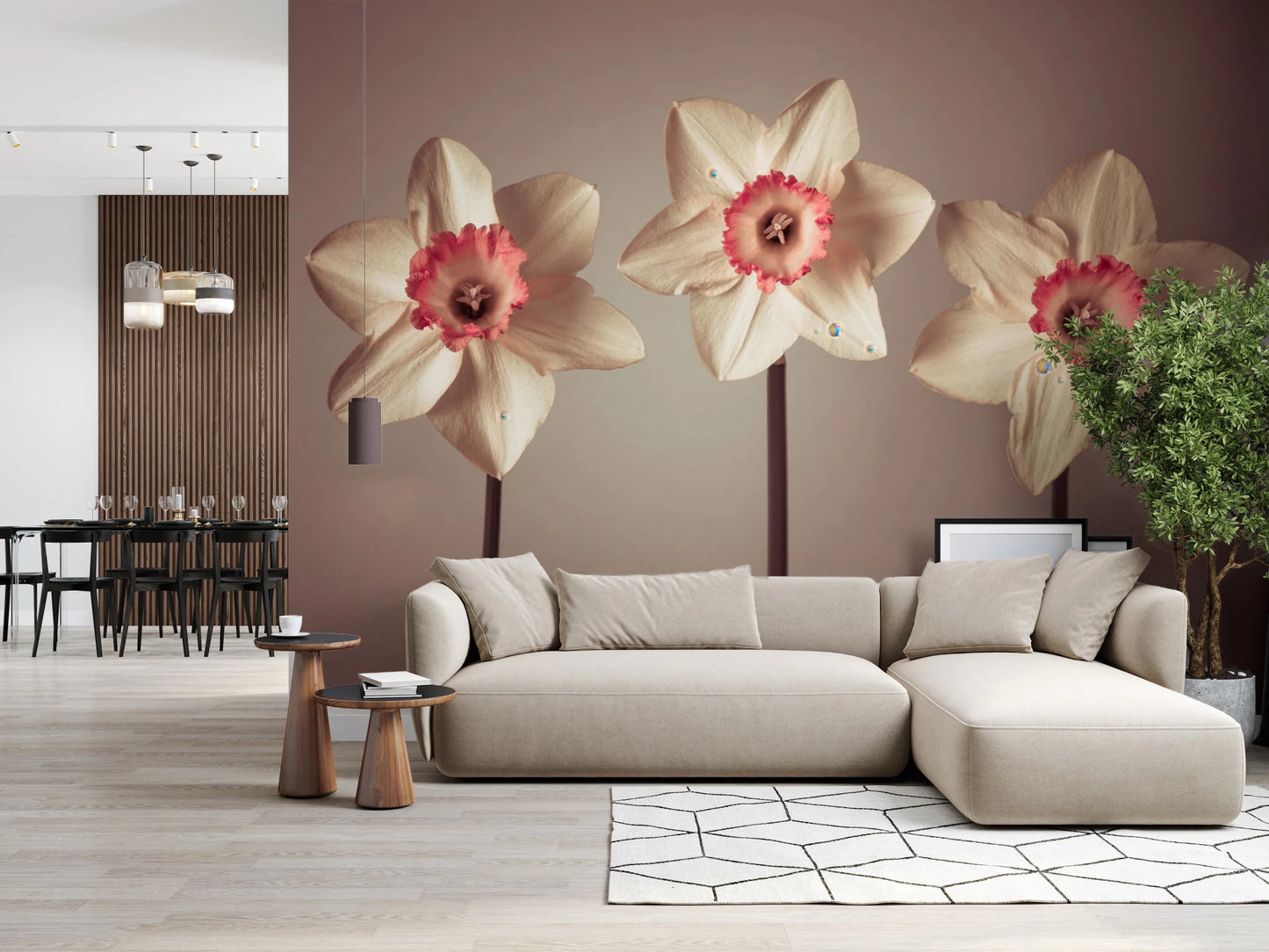 Dazzling Daffodils Wall Mural