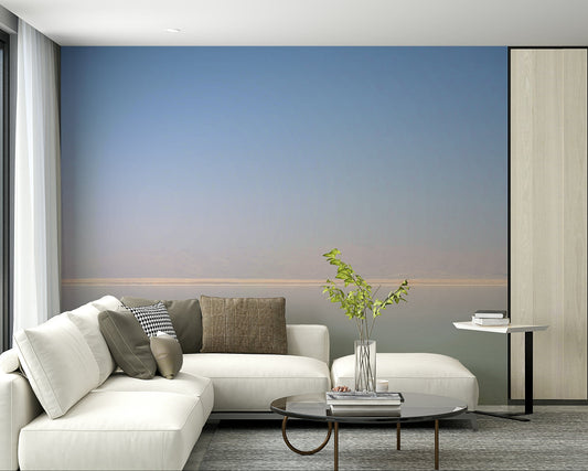 A beautiful panoramic view of the Dead Sea and its unique shoreline.

