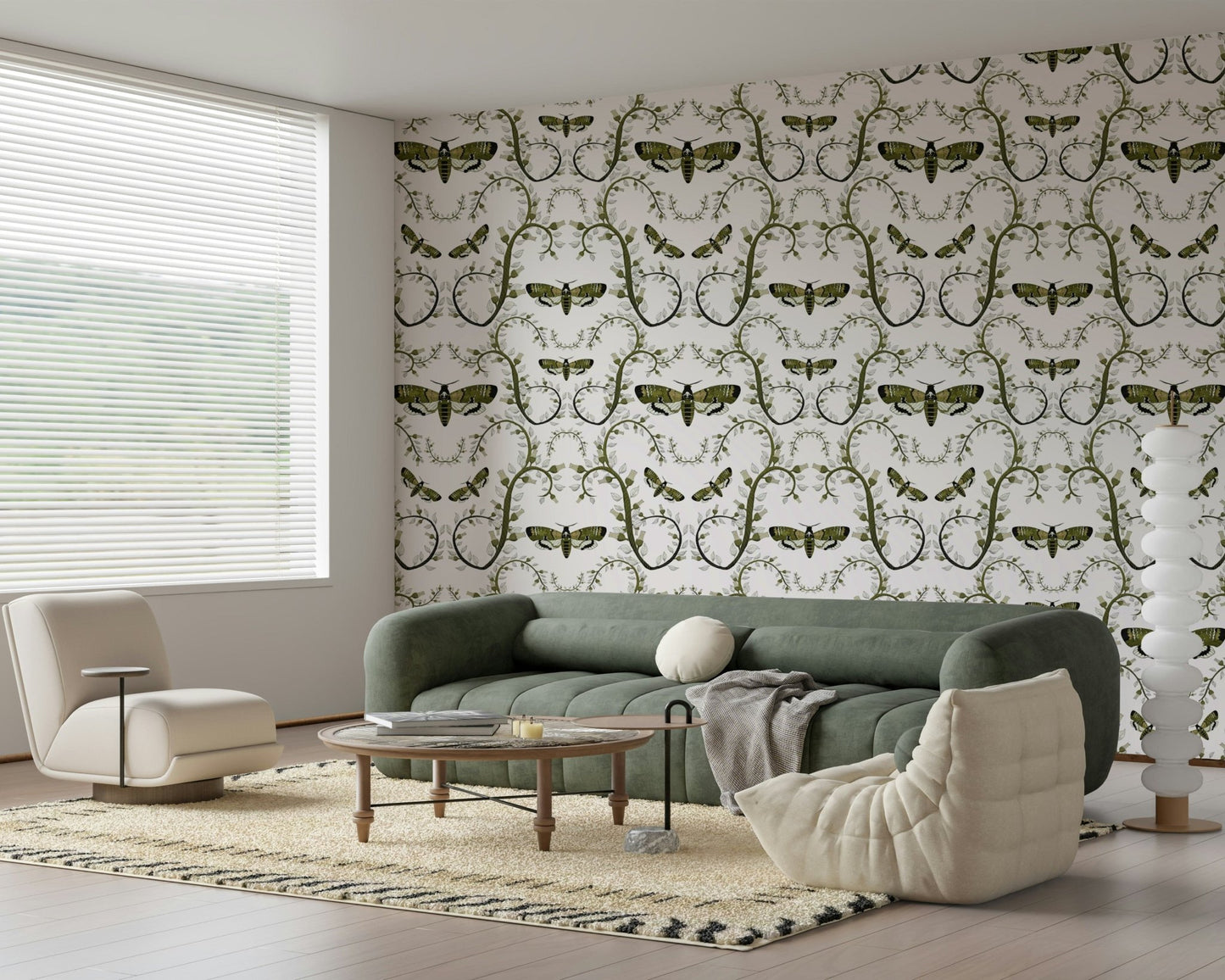 Death's - Head Hawkmoth Garden Wallpaper⁠