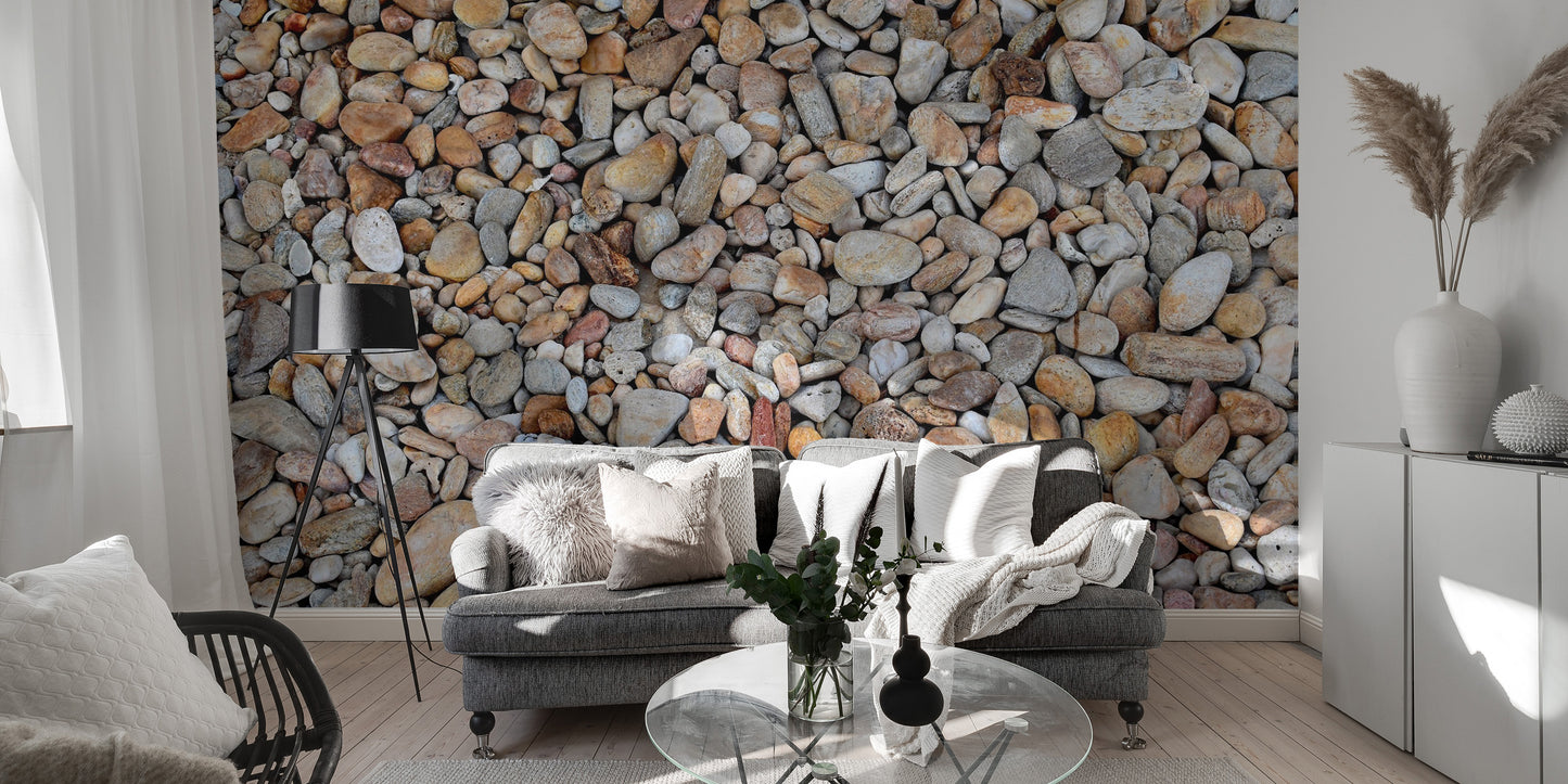 Decorative Pebble Stone Wallpaper Mural - Giffywalls