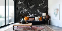 A classic abstract design wallpaper for walls.