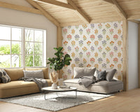 Charming and serene floral pattern for walls.

