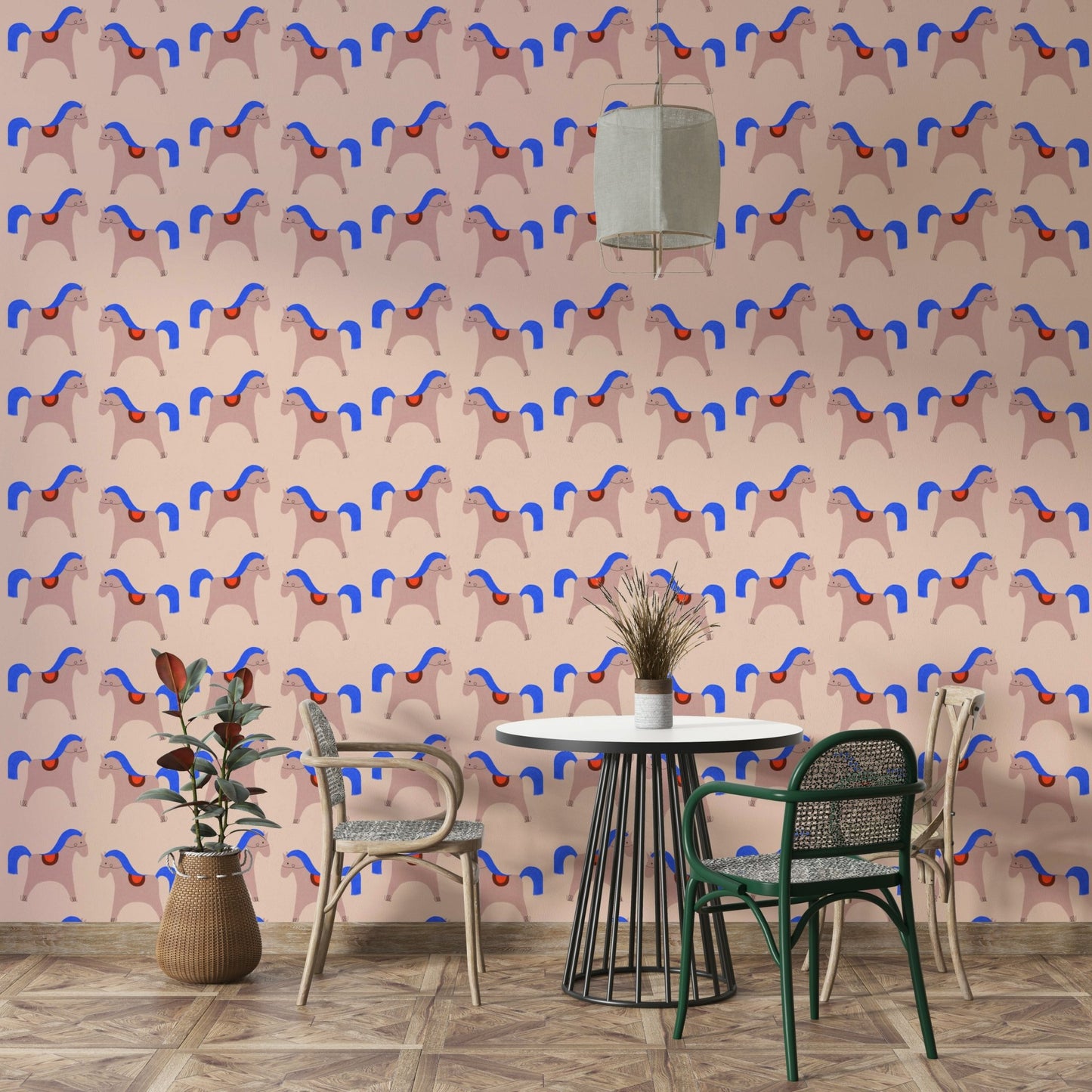 Artistic wall covering – Delight Carousel 02 design

