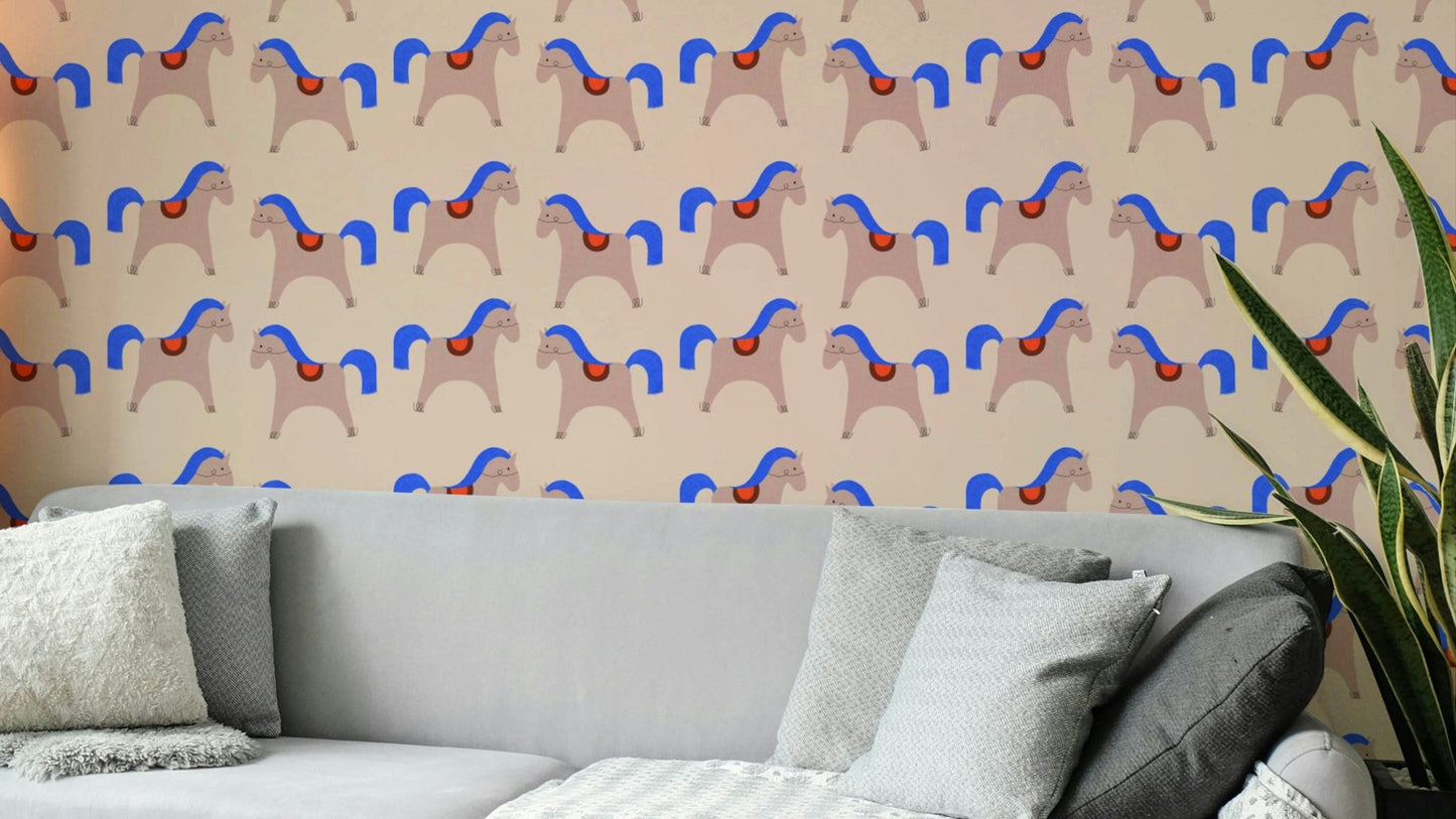 Delight Carousel 02 Wallpaper with elegant pattern

