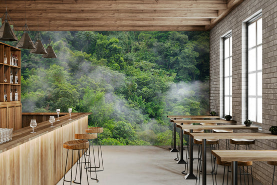 Dense forest mural wallpaper

