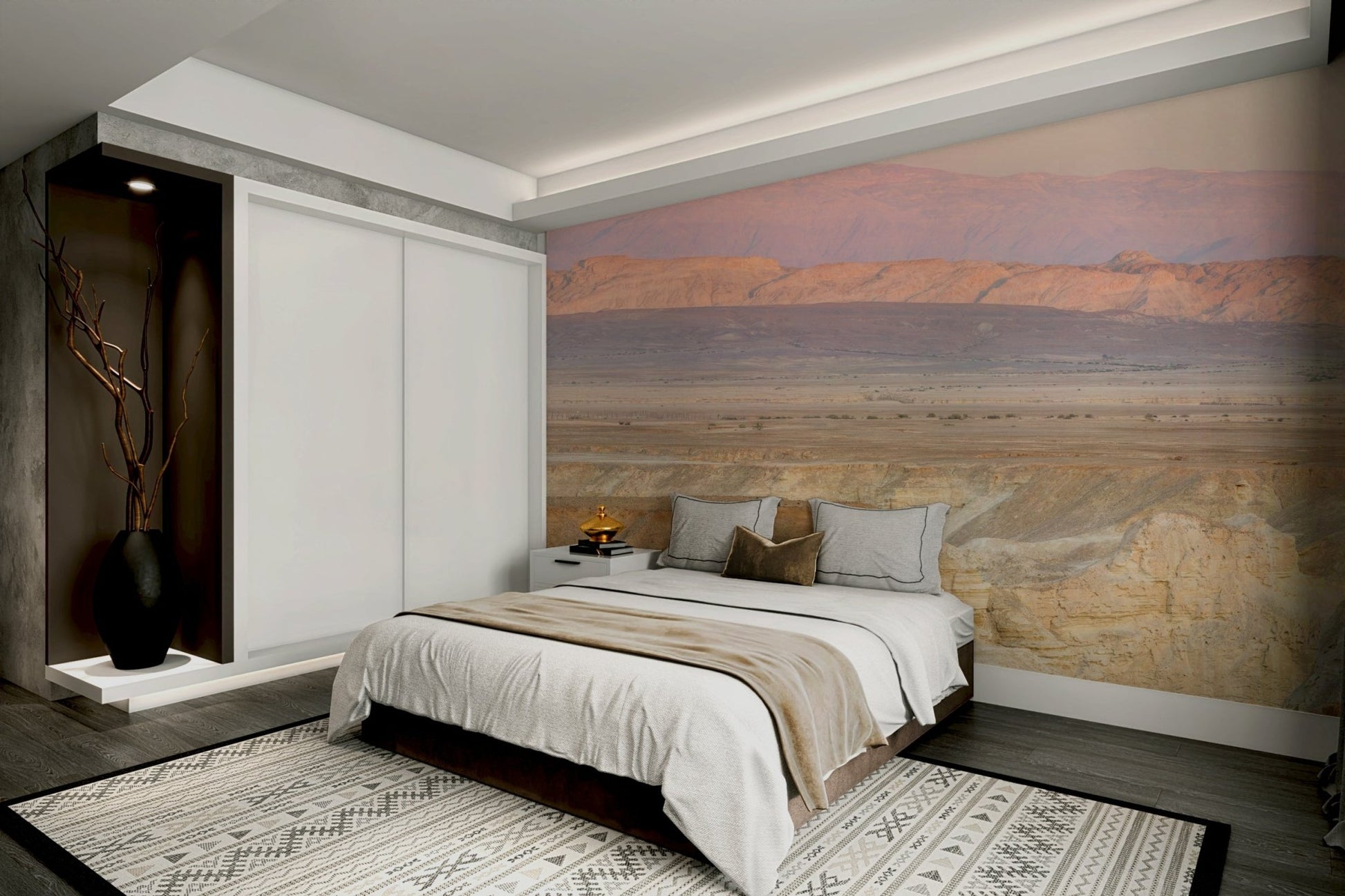 Peaceful desert scene wallpaper

