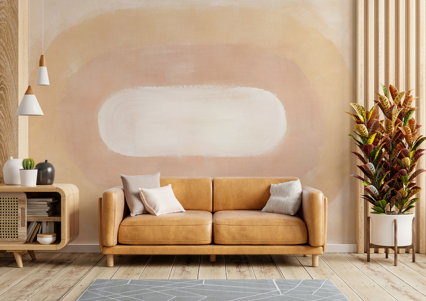 Peaceful desert horizon at dawn wall décor

