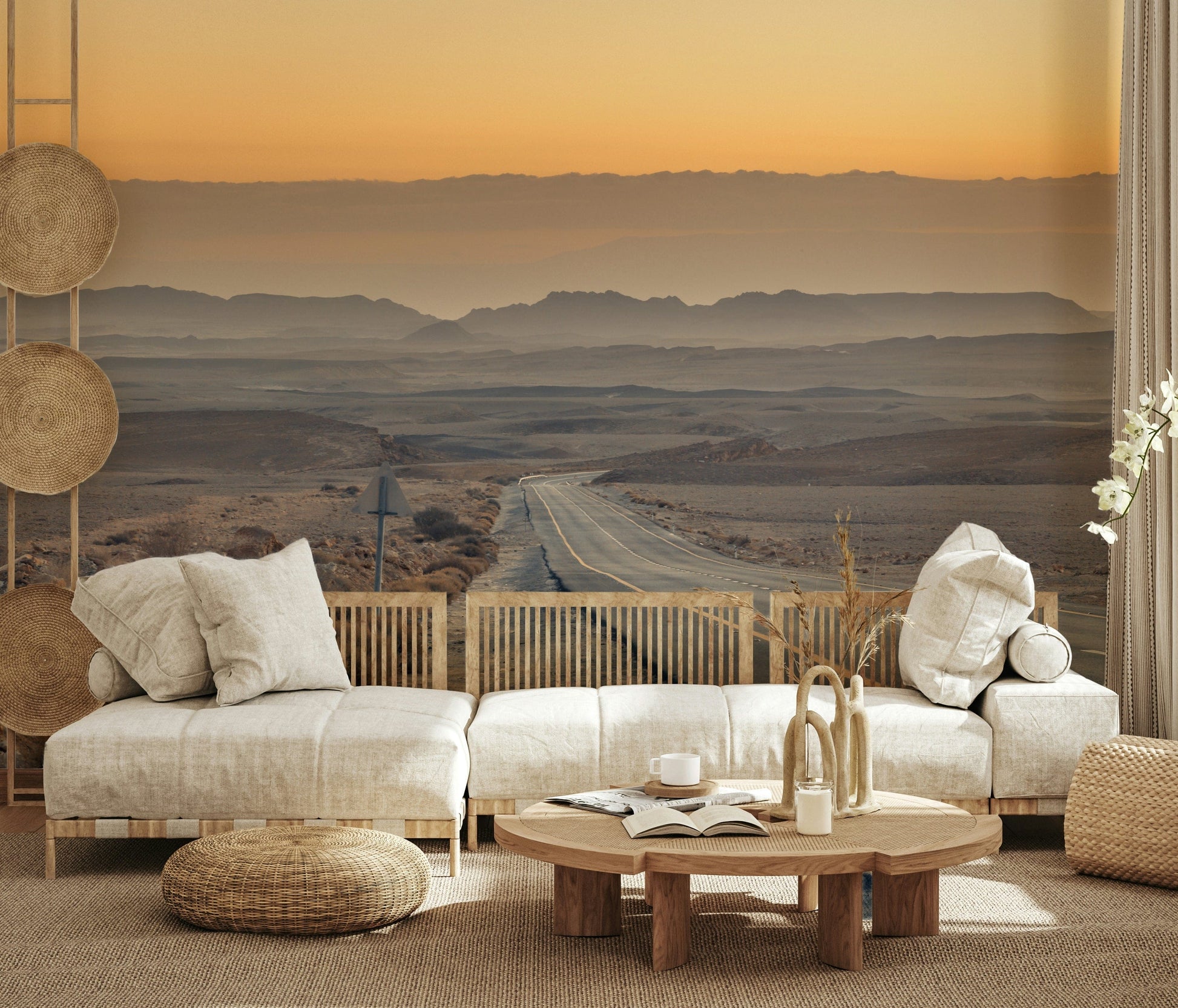 Expansive desert landscape, a powerful Traversing the Desert wall art.