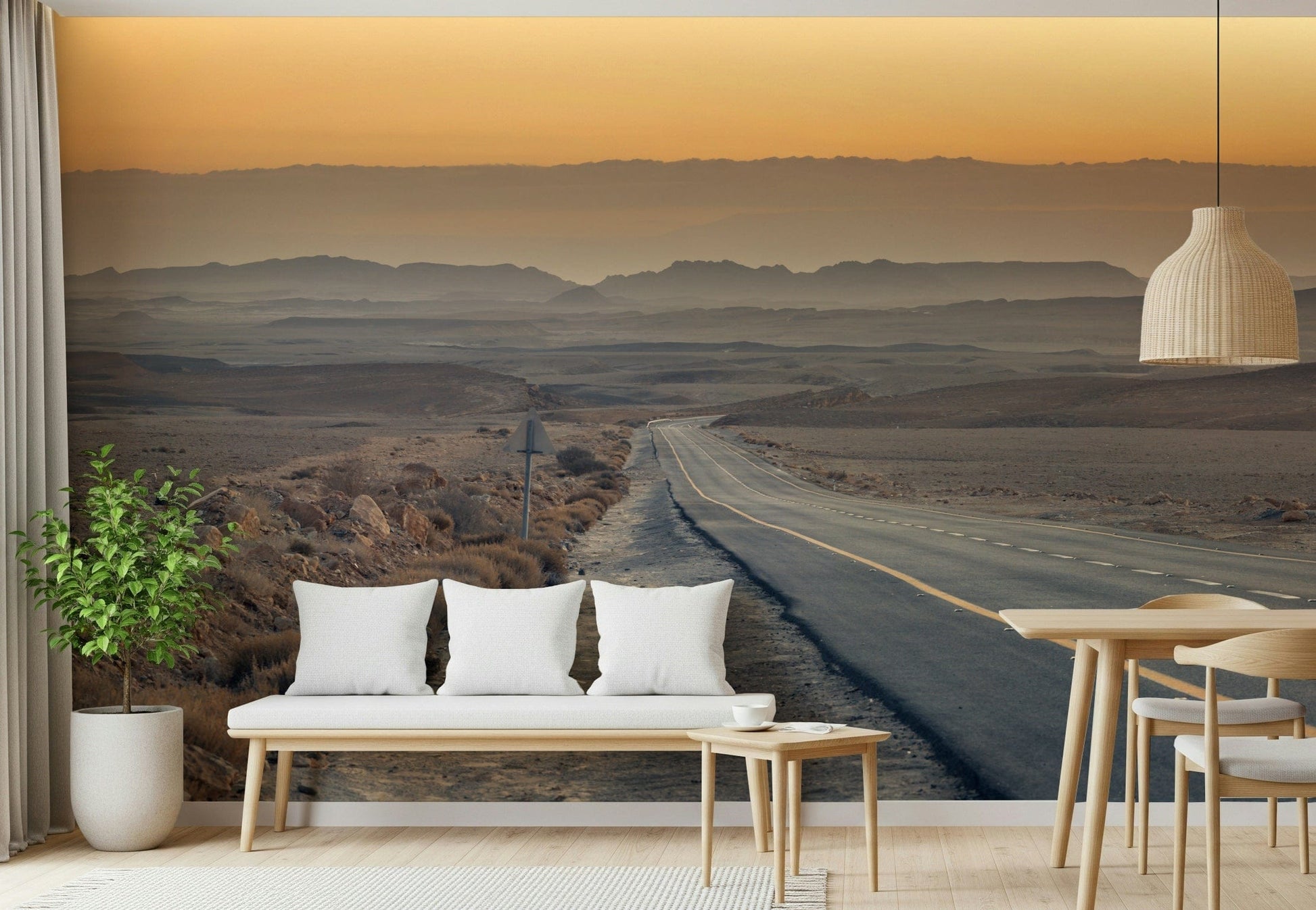 Barren wilderness vista, the serene Traversing the Desert backdrop.