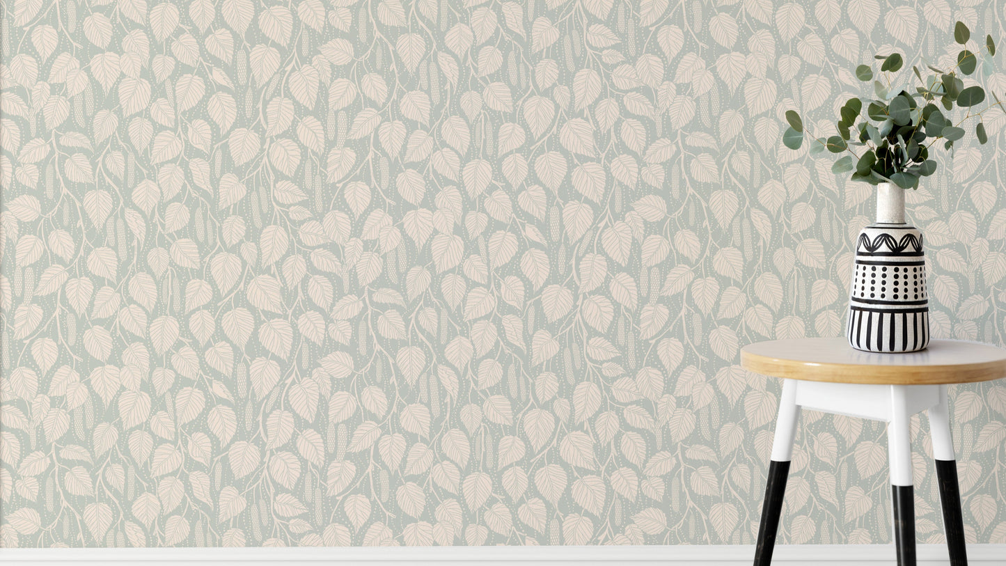 Dewy Birch Branches tapet⁠