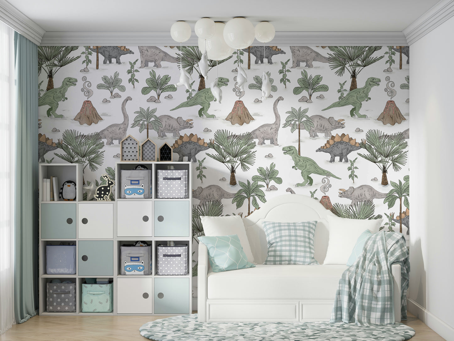 Easy to apply wallpaper for kids’ space

