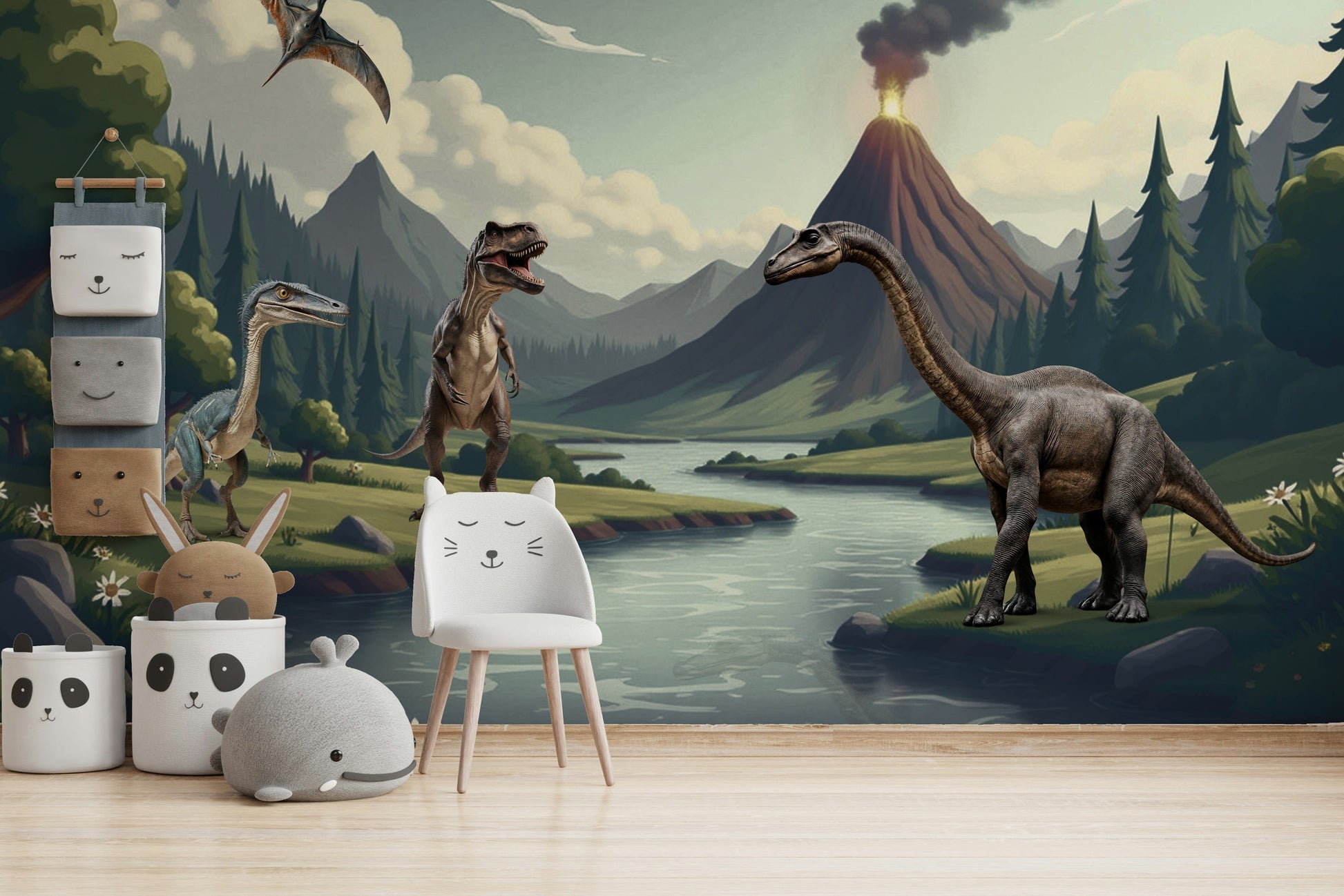 The composition is a fun, whimsical scene.

