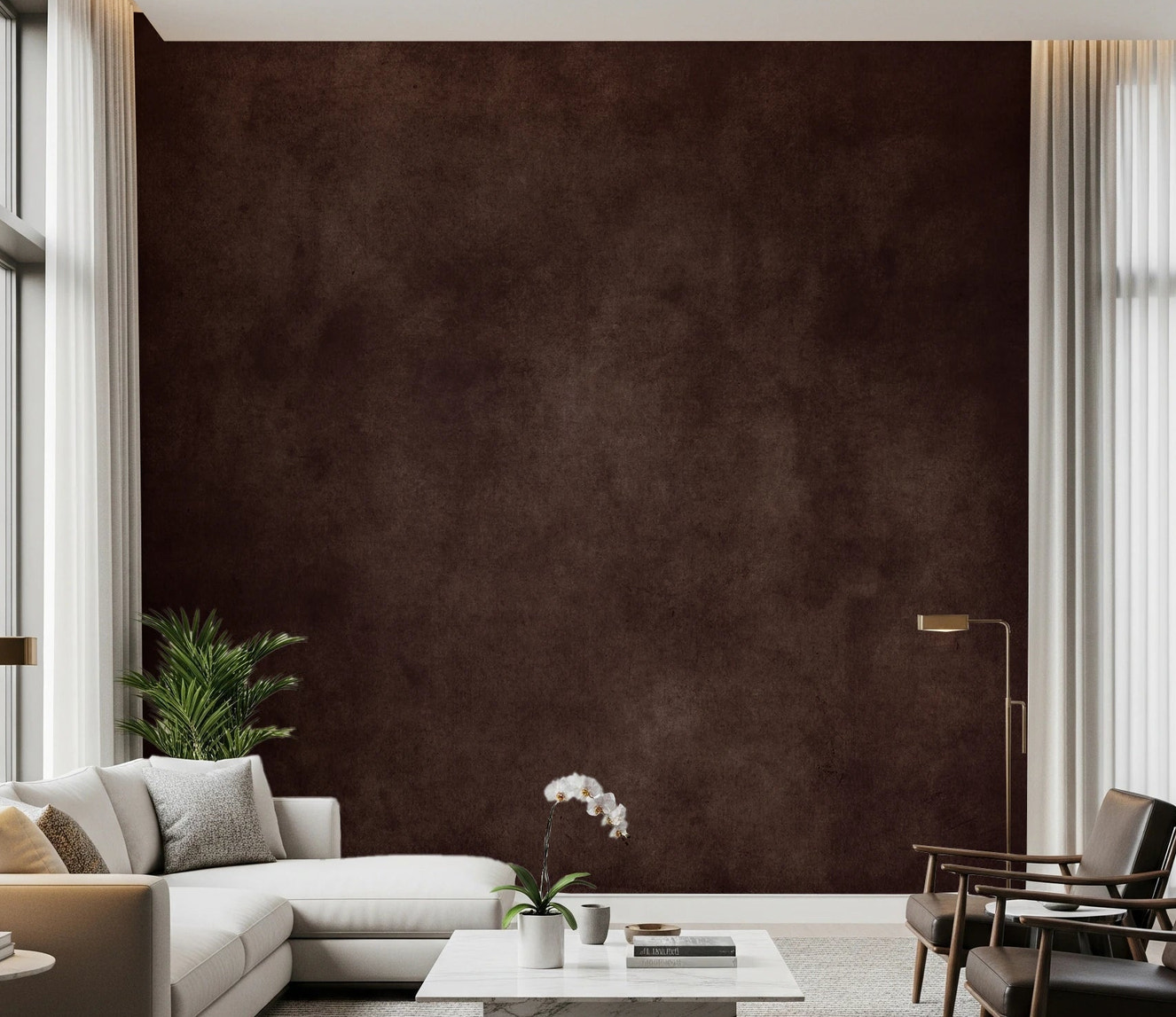 Dirty Paper - Cognac Wall Mural