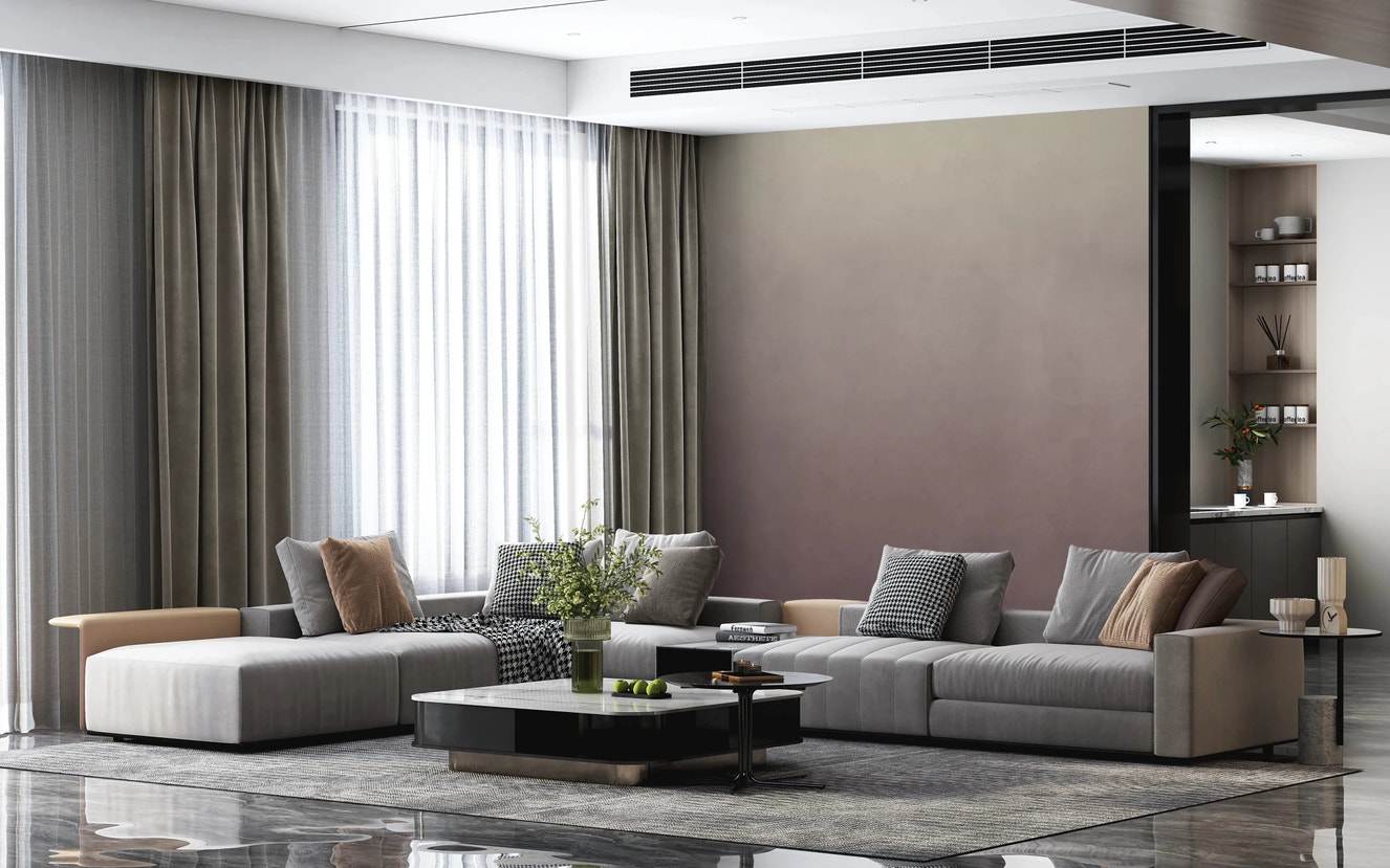 Dirty Paper - Ombre Lilac Wall Mural