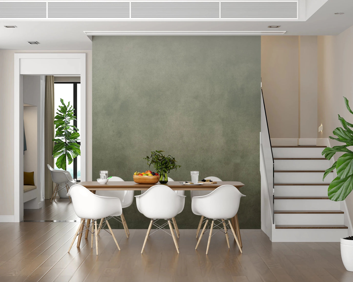 Dirty Paper - Ombre Sage Wall Mural