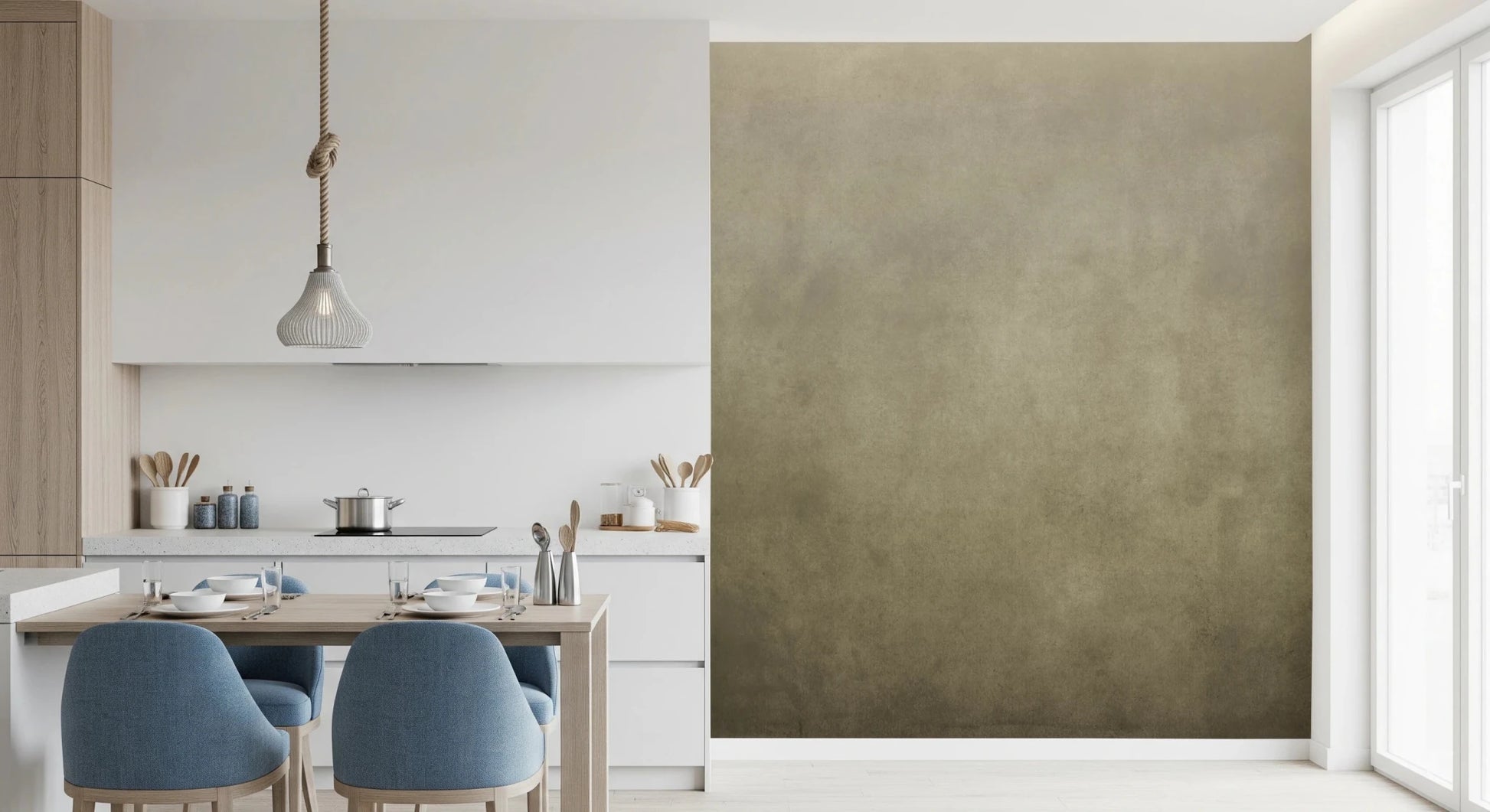 Dirty Paper - Ombre Tobacco Wall Mural