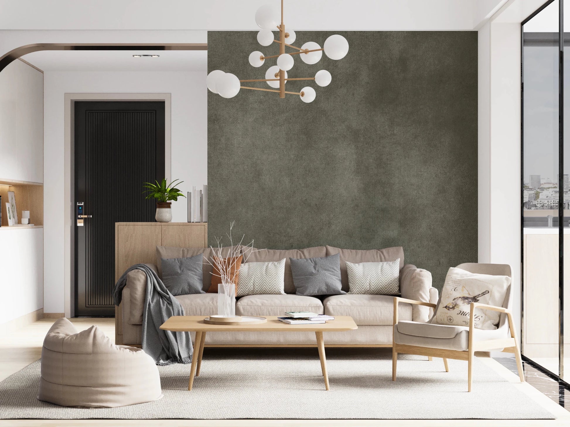 Dirty Paper - Putty Wall Mural