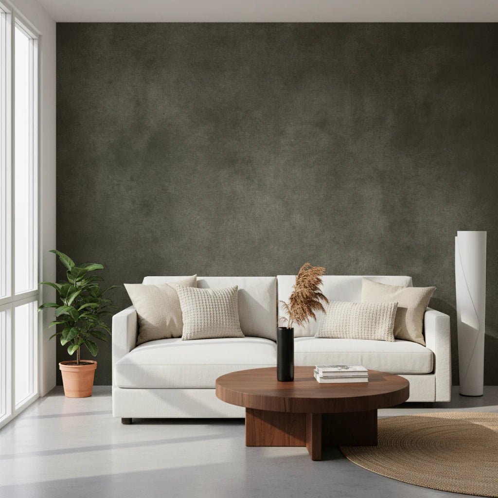 Dirty Paper Putty Wall Mural – Soft Neutral Textured Design