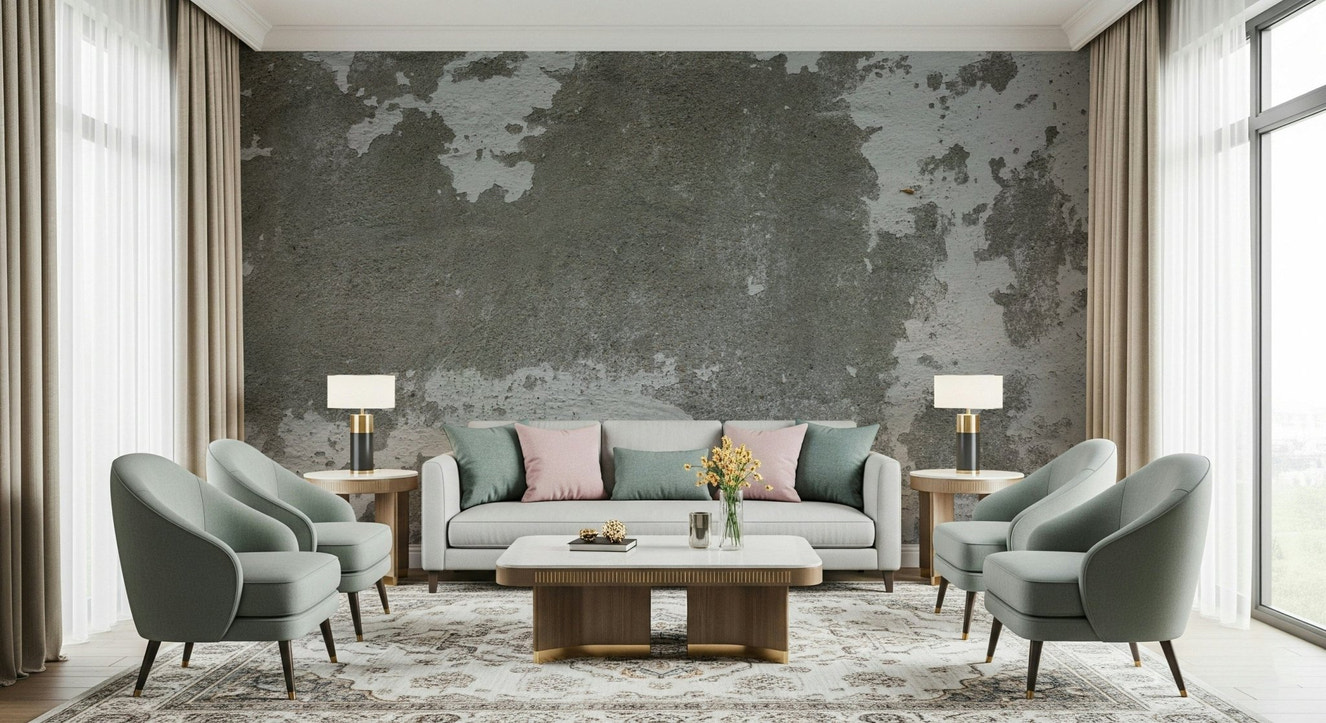 Distressed Concrete Wall Mural -2566584