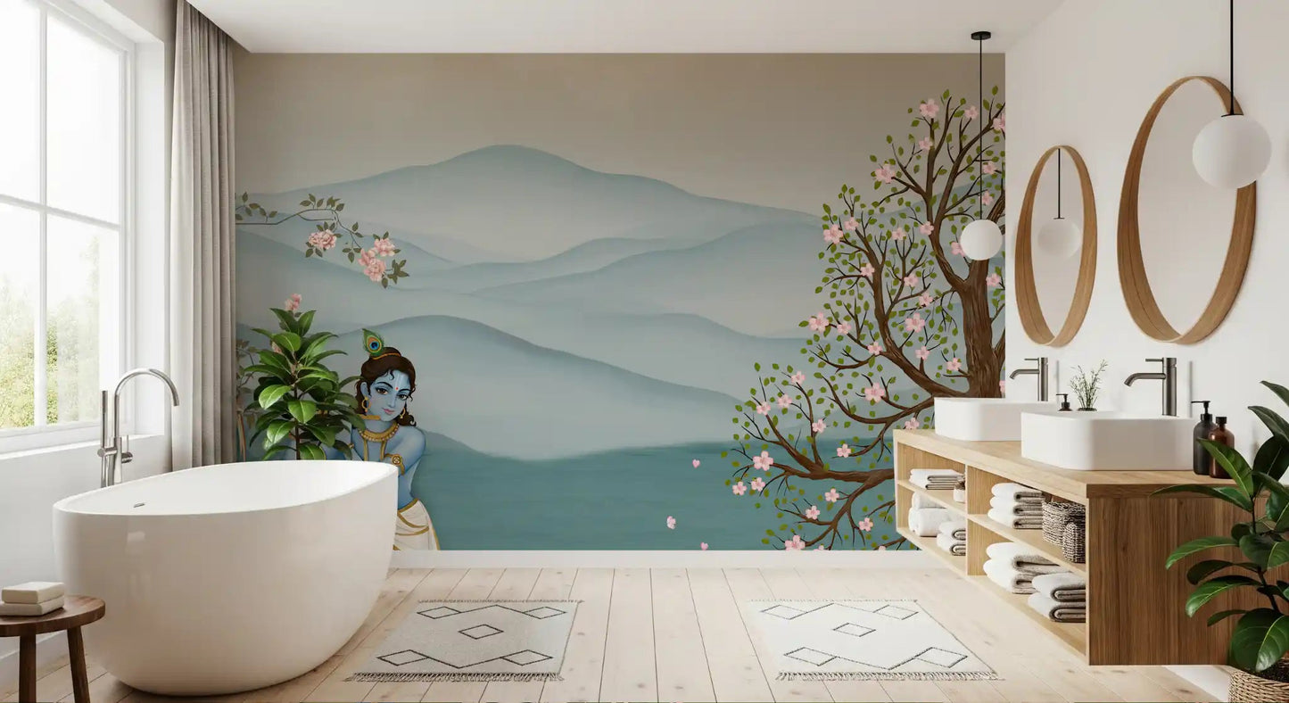 Spiritual wall decor Divine Serenity Garden Wall Mural