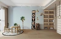 Wall decor evoking athleticism and artistic beauty.

