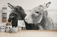 Soft grey donkey print for a classic home décor style.