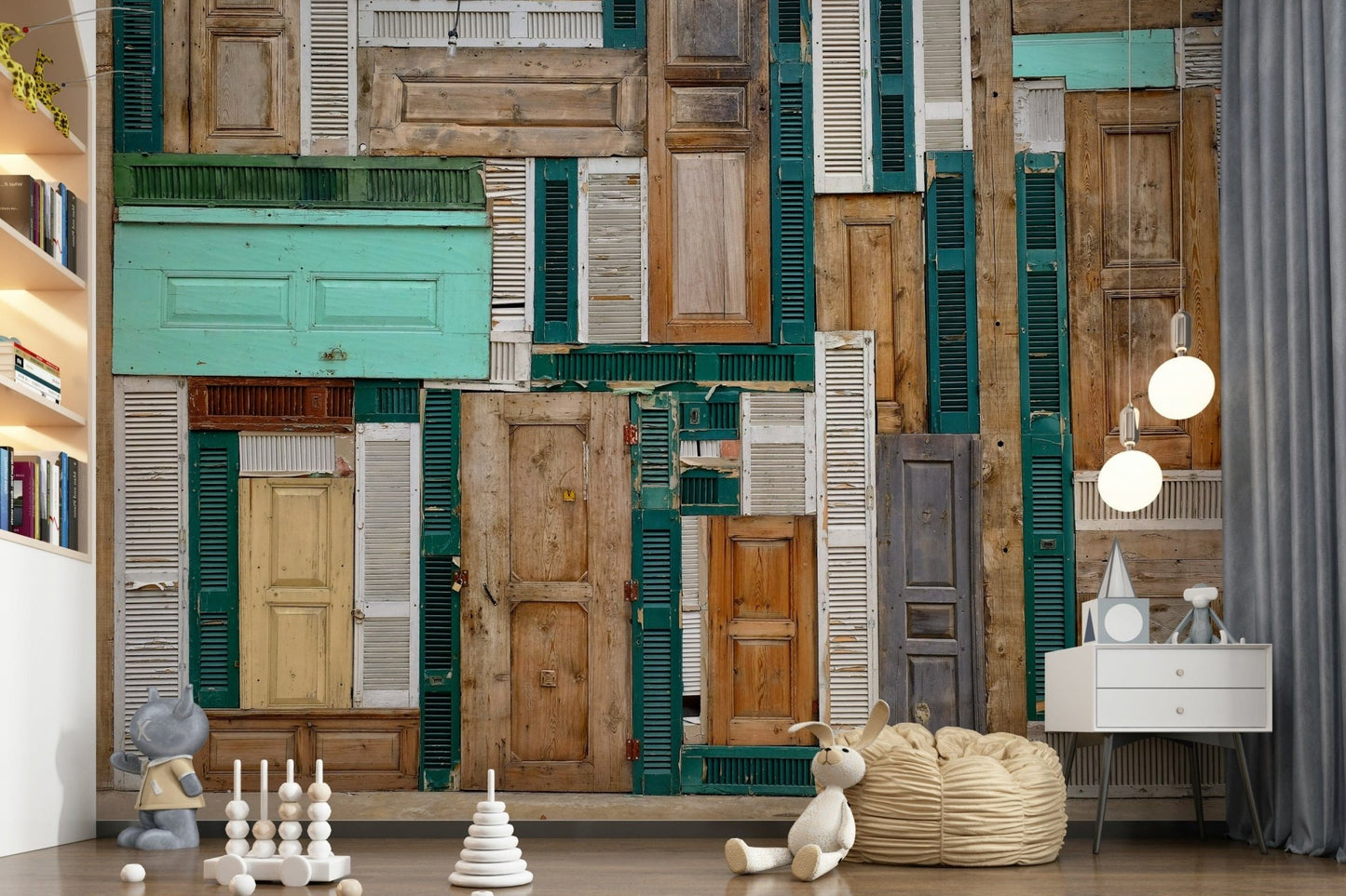 Doorscape Collage Wall Mural -1084333