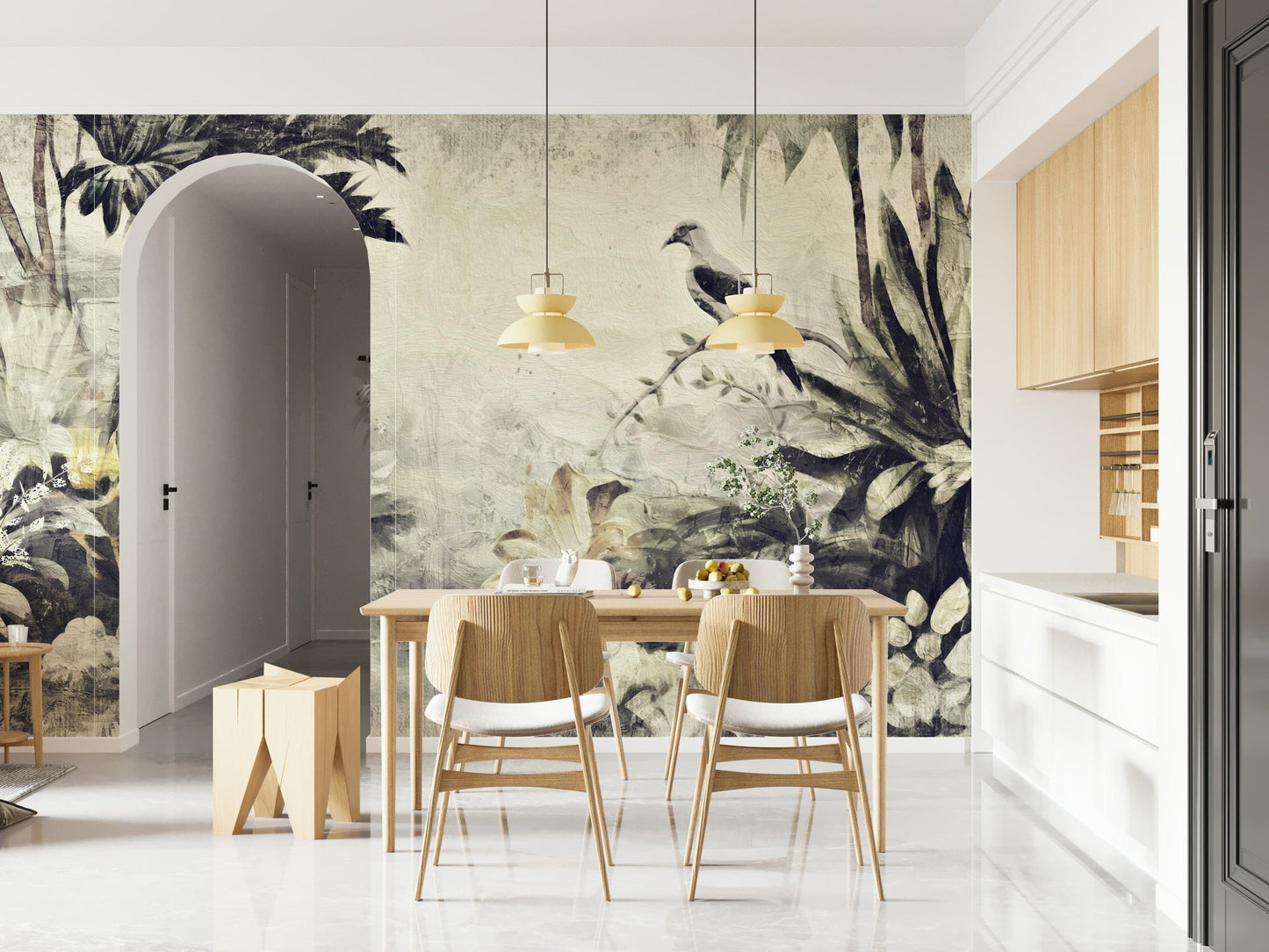 Painted Dove Haven Wall Mural