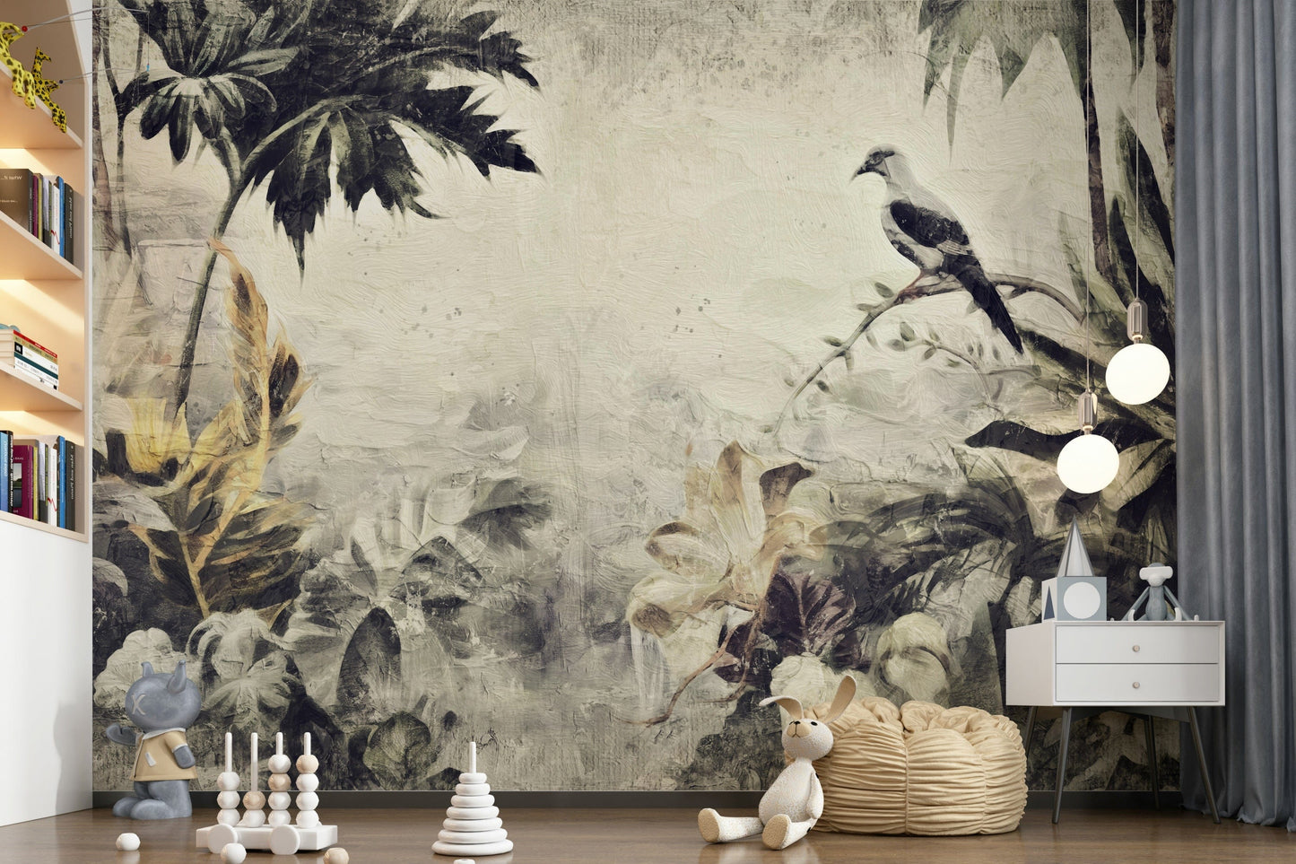 Painted Dove Haven Wall Mural