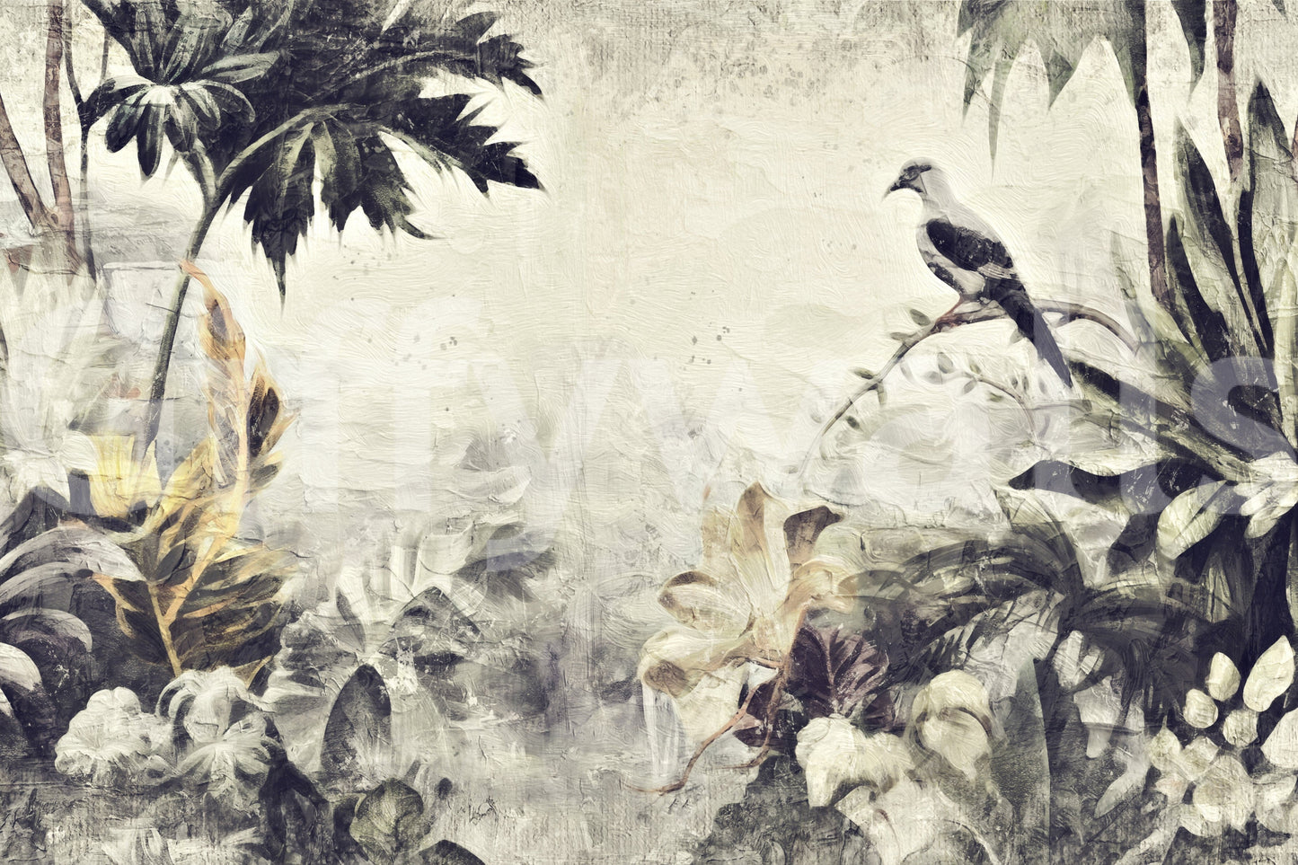 Painted Dove Haven Wall Mural