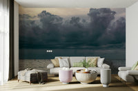 A classic ocean wallpaper for walls with a coastal theme.

