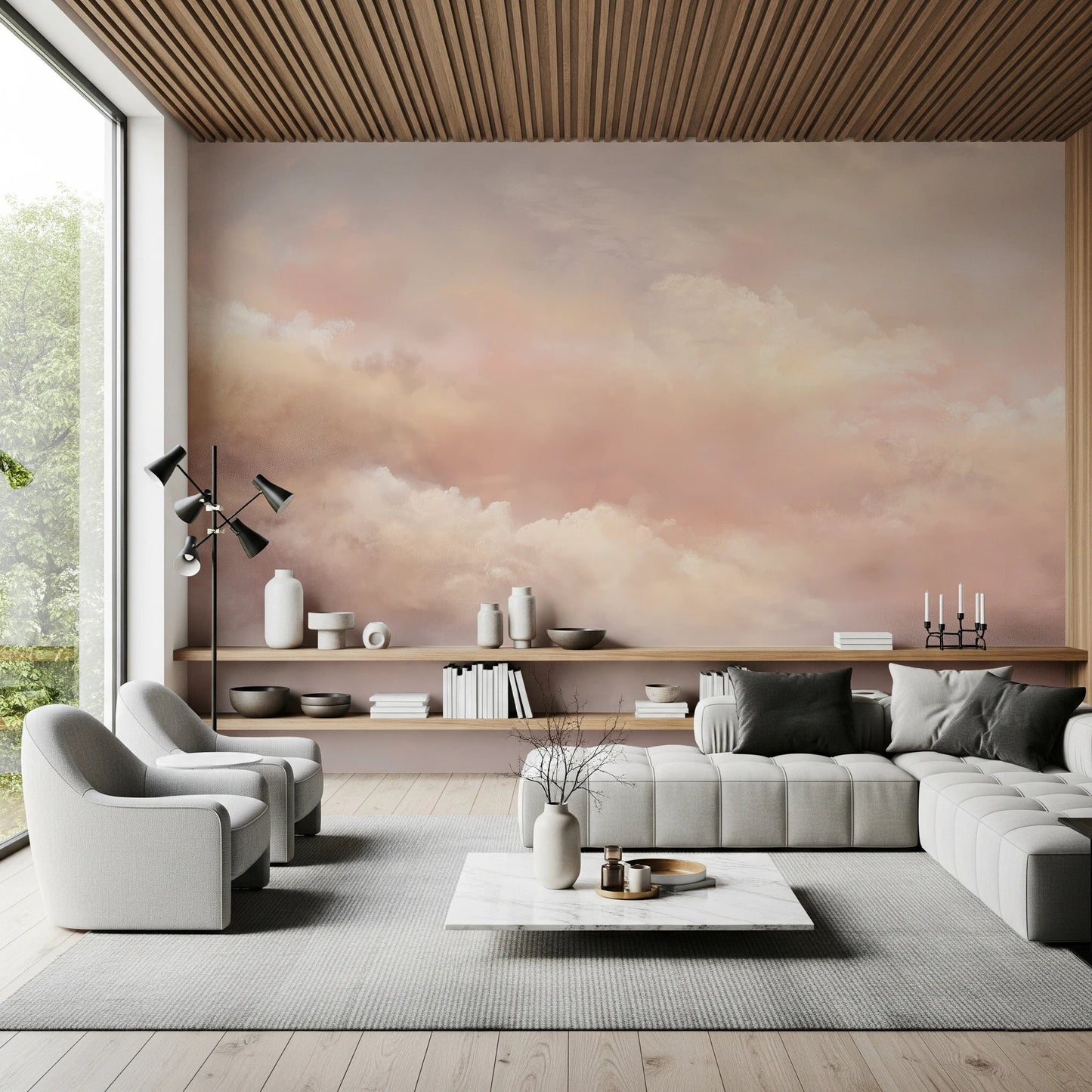 Dreamy Sky Warm Sunset Wall Mural