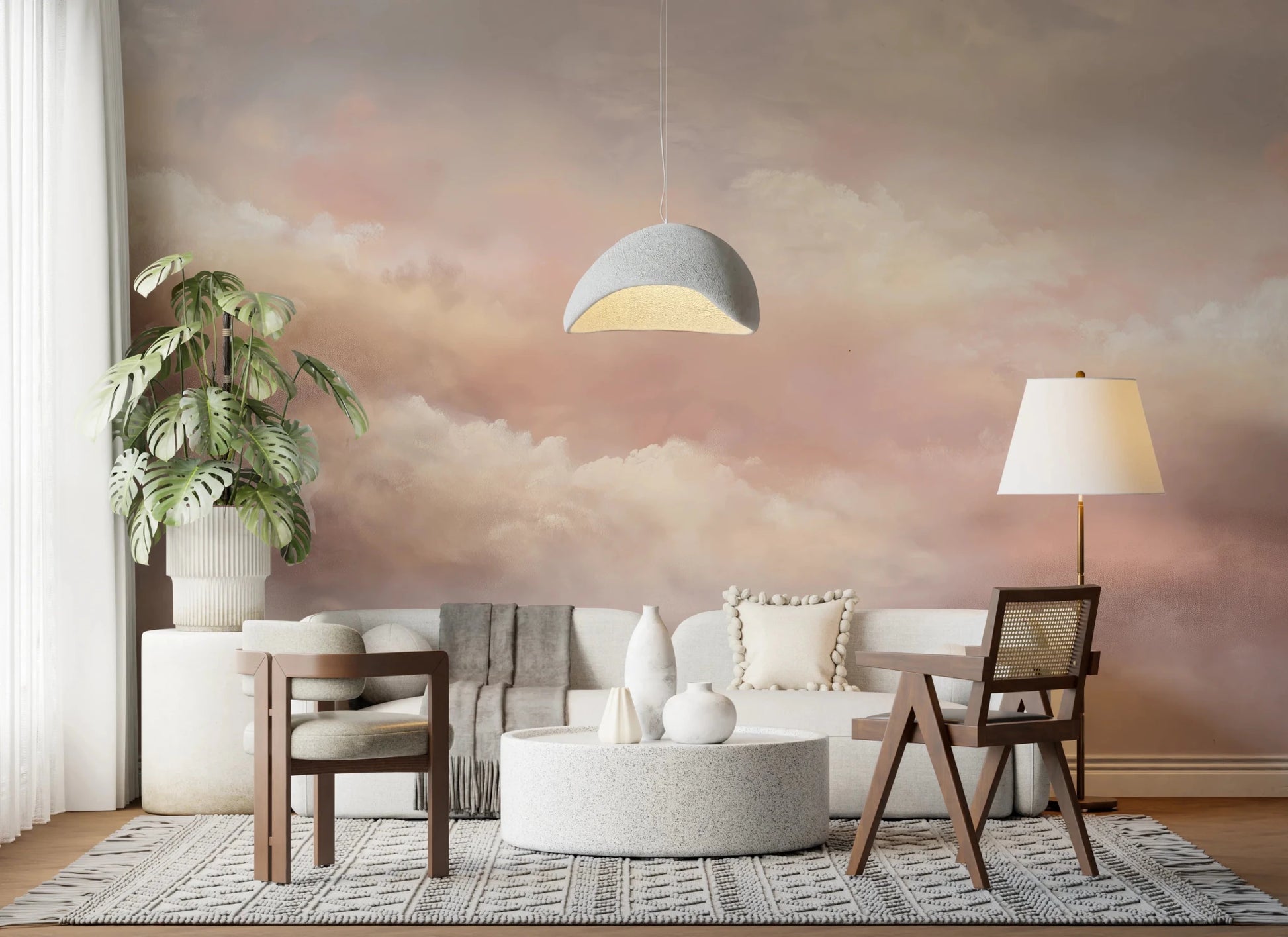 Dreamy Sky Warm Sunset Wall Mural