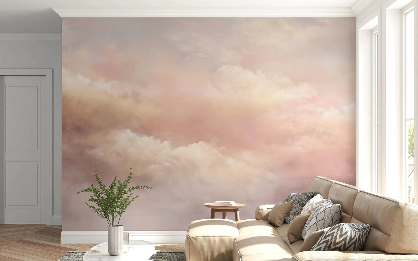 Dreamy Sky Warm Sunset Wall Mural