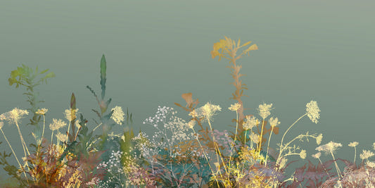 Wilde Blumendesign Kunst Tapeten Wandbilder