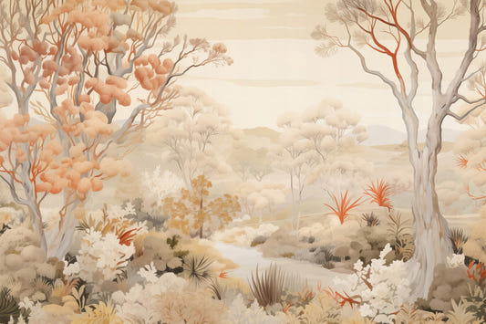Schöne Herbst Forest Tapete Wandbild