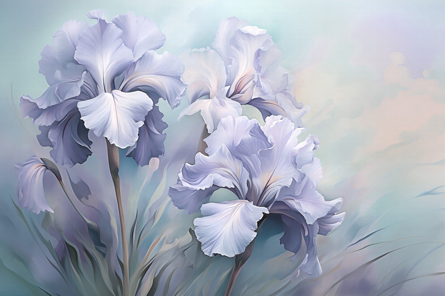 Wilde lila iris wallpaper murmbilder