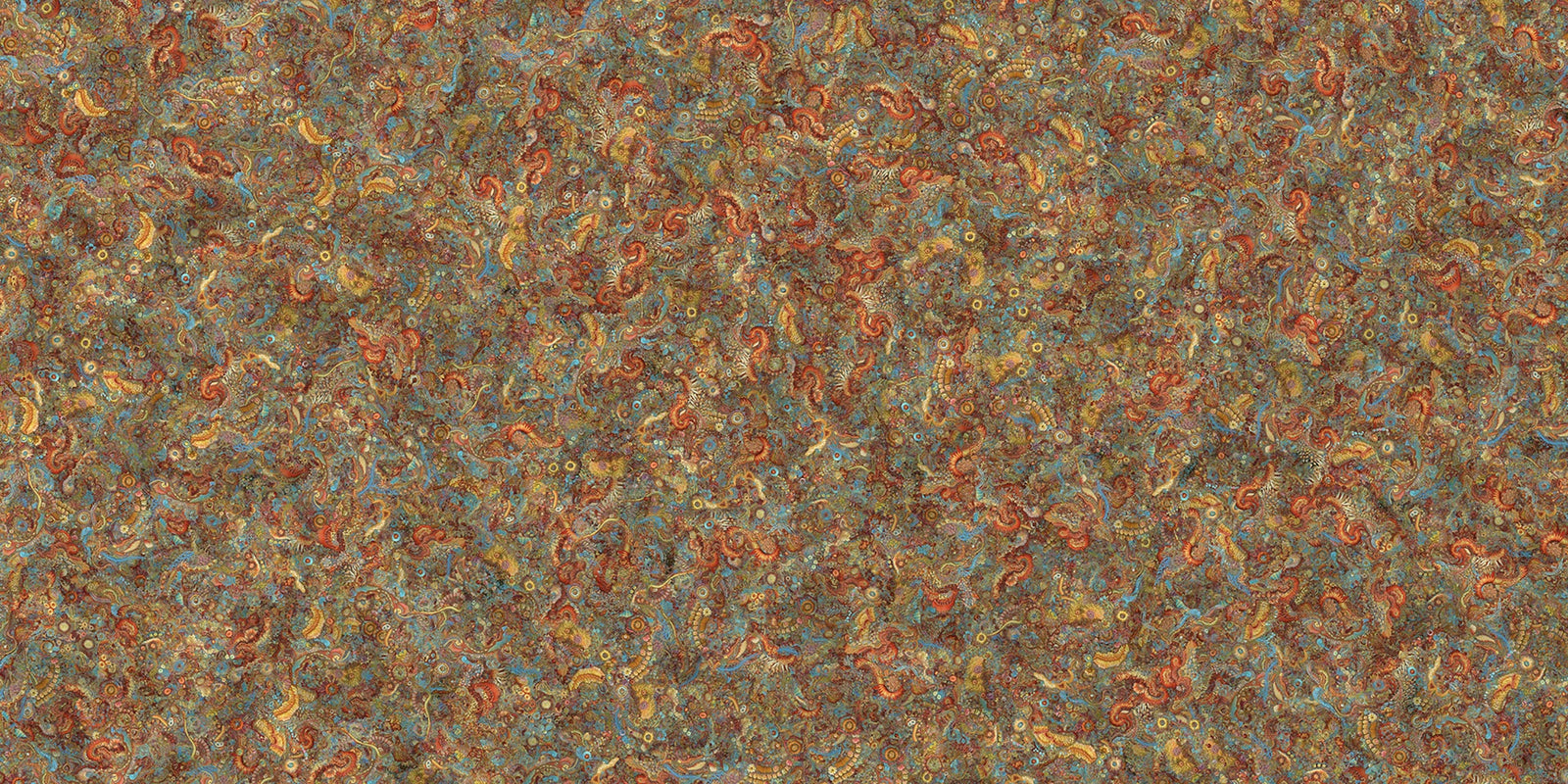 Broderie colorée Dancing microbes peintures peints