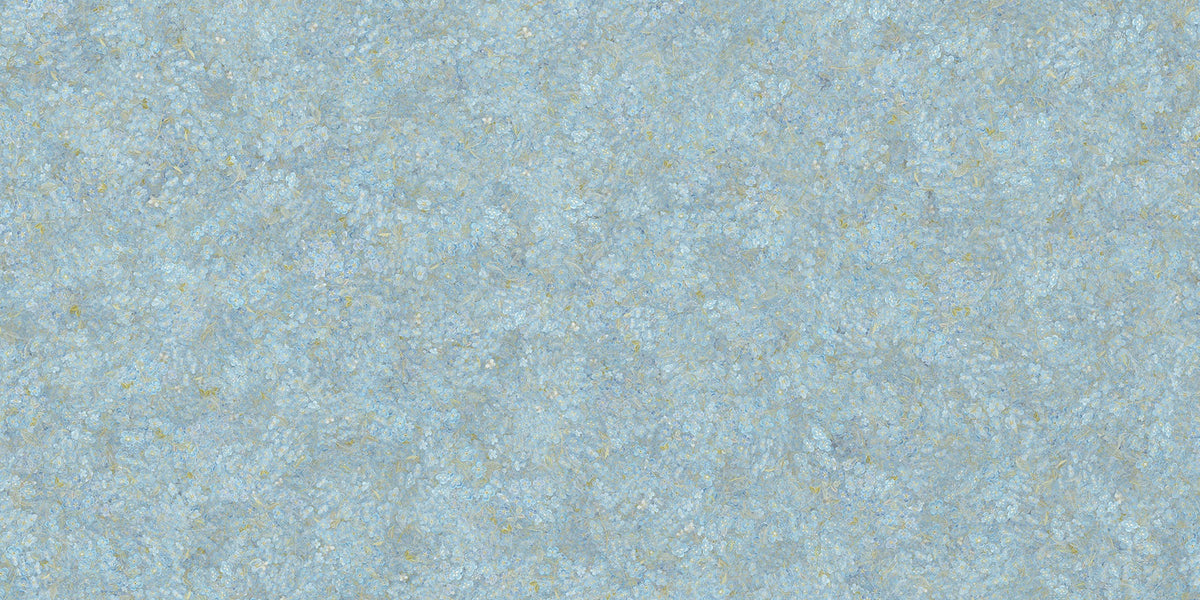 Weiche blaue Blumendesign Stickerei Wallpaper Wandbilder