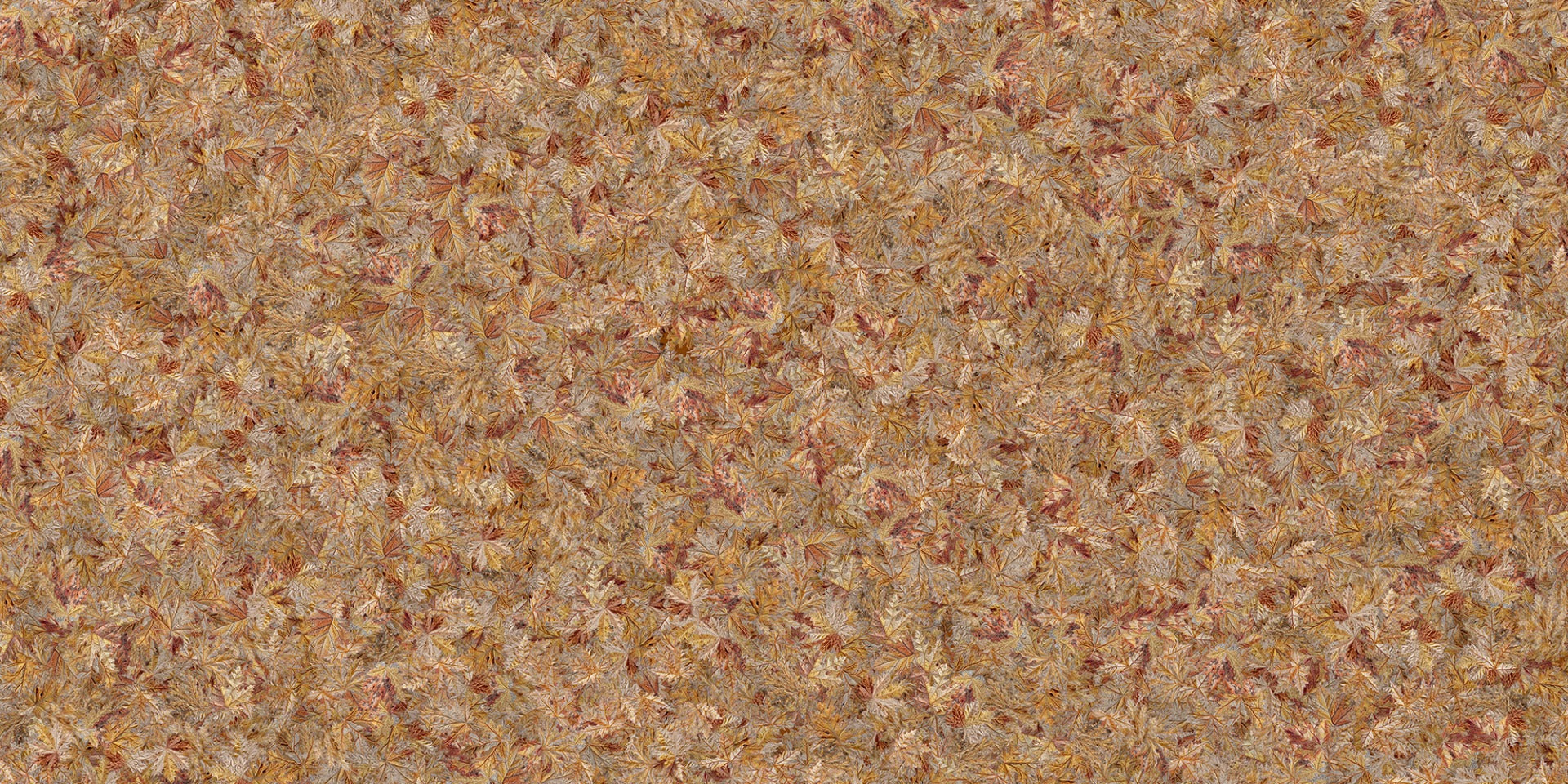 Taupe Brown Autumn Leaf Wallpaper Mural