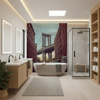 Brick buildings cars DUMBO Dawn print wall decoration.